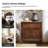 Kaybri Farmhouse Solid Wood Flute End Table with Built-In Outlet-1156468238