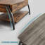 Table basse à plateau relevable en bois manufacturé avec base en acier Buser-63210571