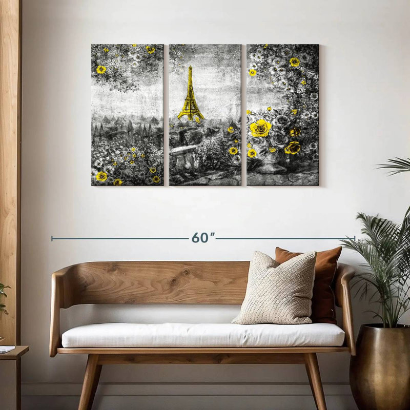 Aime Eiffel Tower Summertime Pop, 28" H x 45" W