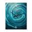 Horloge murale surdimensionnée bleu sarcelle-450242237