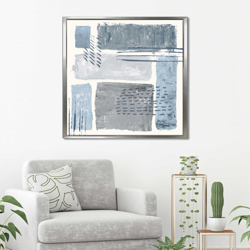 Entre les lignes II - reproduction sur toile, H 24 po x l 24 po x P 1,5 po, Toile tendue