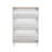 Narrow Design Shoe Cabinet With 3 Flip Drawers, Wood Grain Pattern Top Entryway Organizer With 3 Hooks, Free Standing Shoe Rack With Adjustable Panel For Hallway-1710272331