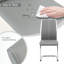 46cm H Upholstered Metal Cantilever Chair-1857404170