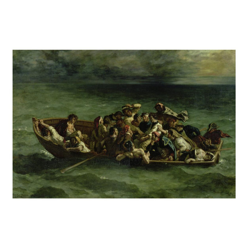 Le naufrage de Don Juan par Eugène Delacroix - Estampe numérique, H 16 po x l 20 po