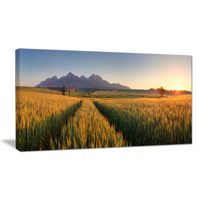 «Summer Wheat Fields Slovaque», reproduction de photo sur toile tendue