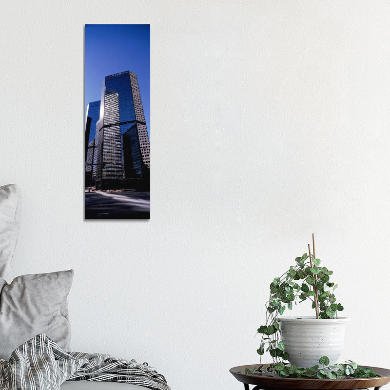 Bank Building In A City, Key Bank Building, Denver, Colorado, USA - Wrapped Canvas Panoramic Print