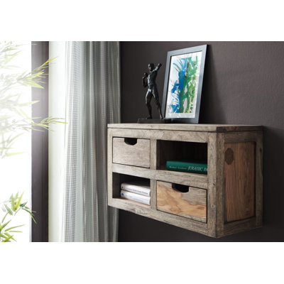 Nature Rosewood Solid Wood Floating Shelf