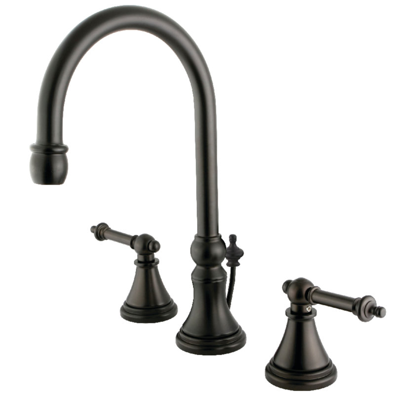 Templeton Widespread Bathroom Faucet with Drain Assembly, Oil Rubbed Bronze