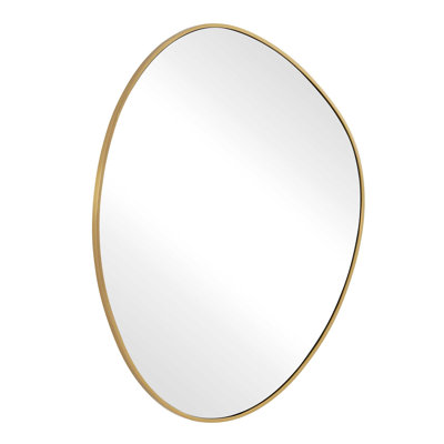  Distort Antique Brass Mirror