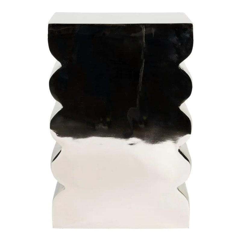 Tabouret d'appoint Curves, Noir / blanc