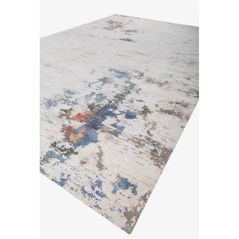 Contemporary One-of-a-Kind Rectangle 12'2" X 18' Hand Knotted Area Rug