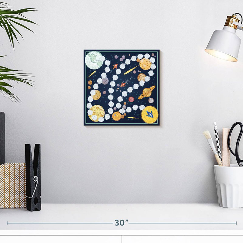Outer Space Game Board, 10" H x 10" W