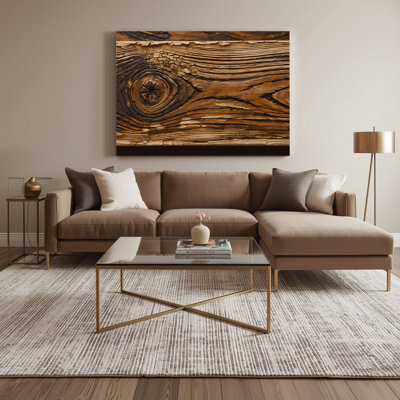 Reproduction de signe de l'Action de grâce, reproduction d'art sur toile brune