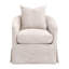 Fauteuil club pivotant avec housse Jymere