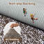 Tapis de bain long 48 x 24 pouces, antidérapant, lavable, doux et absorbant, brun-464034303