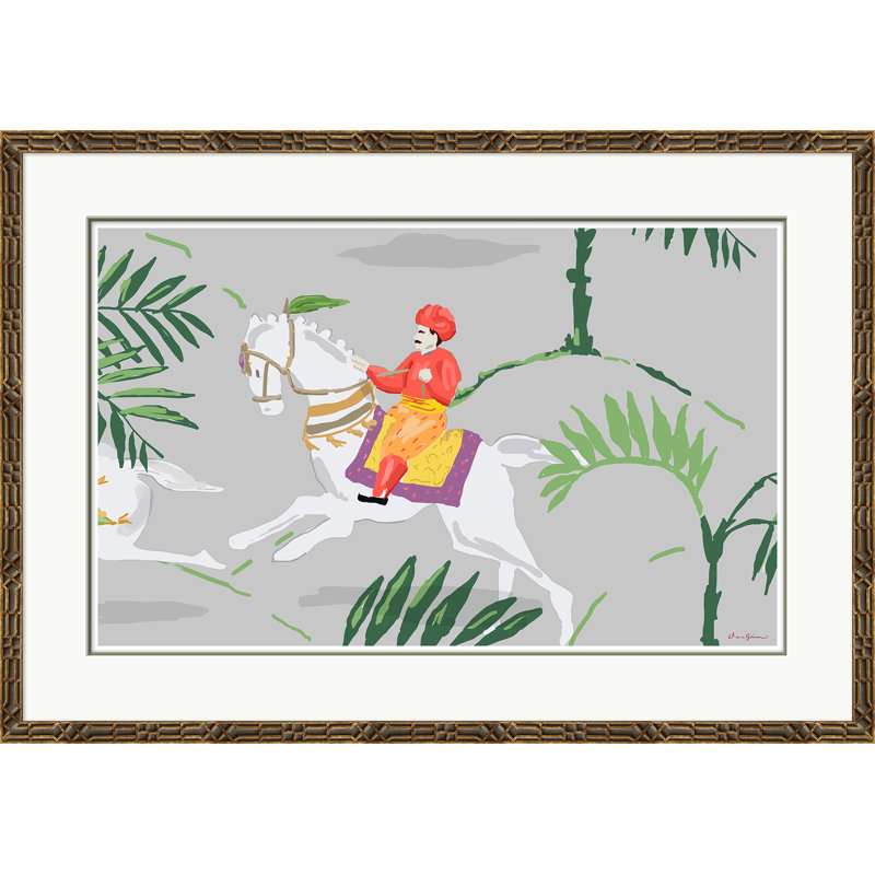 «Sultan Rider, Orange» par Dana Gibson, cadre photo