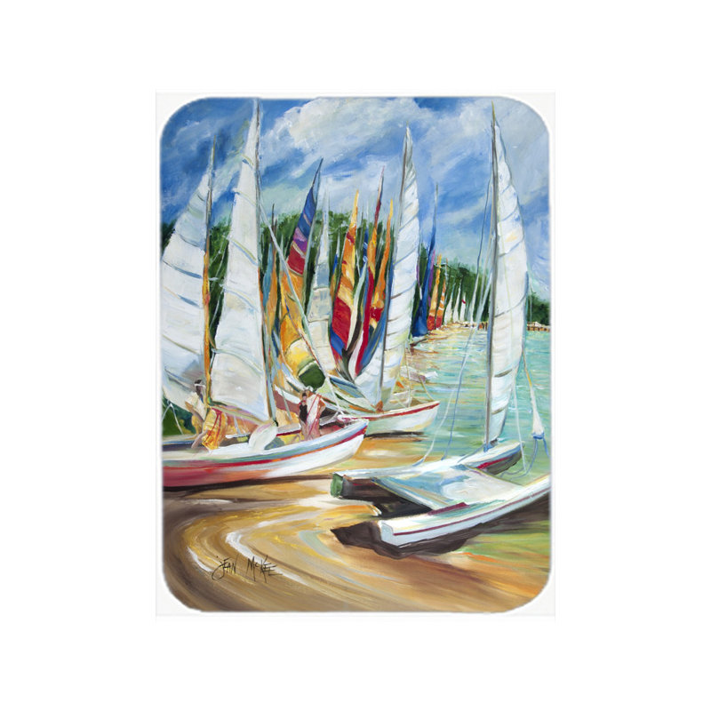 Planche à découper en verre caroline à terre eastern Sailboat