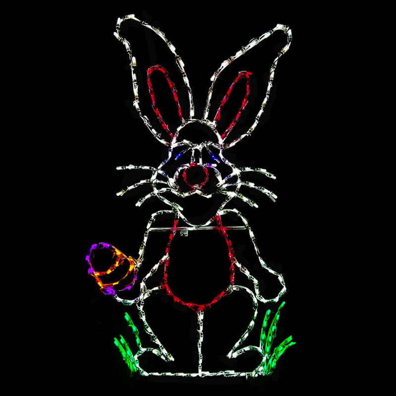 Easter Bunny LED Yard Display