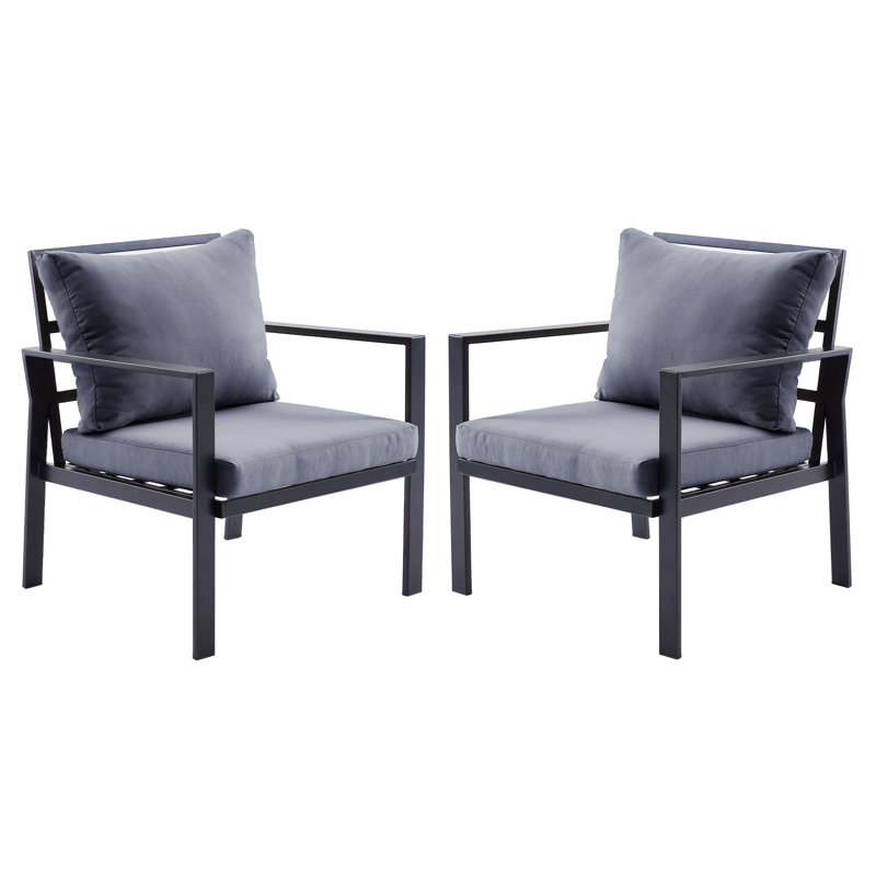 Outdoor Lounge Chair, Dark Grey