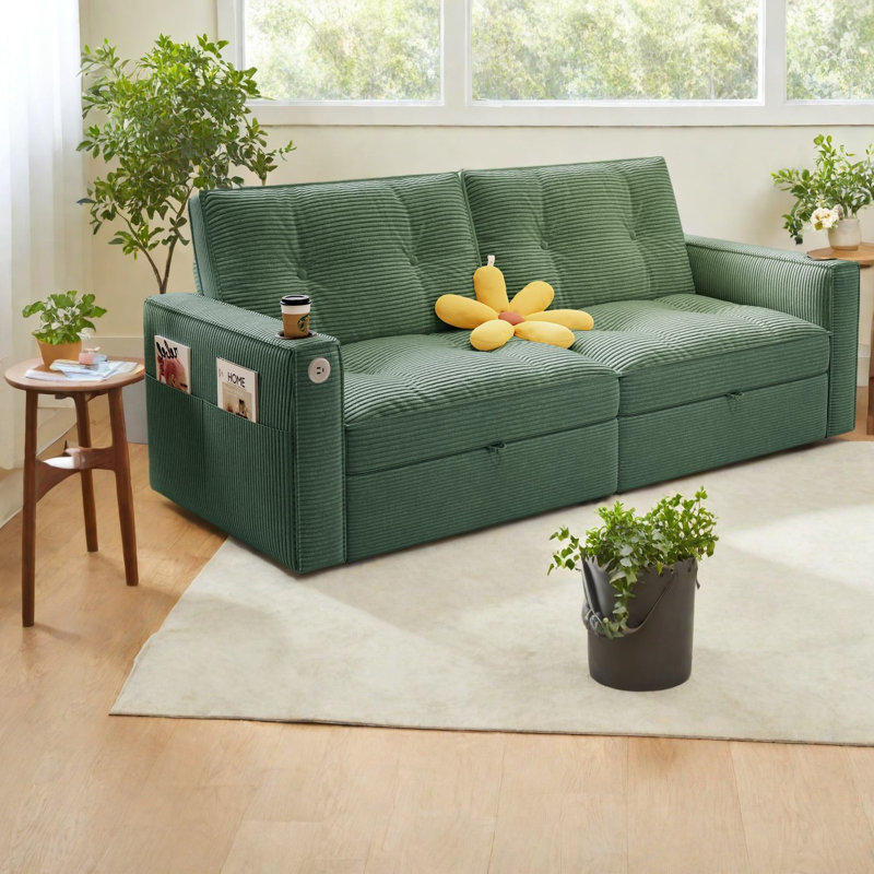 Multifunctional Sofas, Modern Corduroy, Space-saving For Home & Apartment