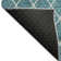 Premium Machine Washable Prisco Teal Rug