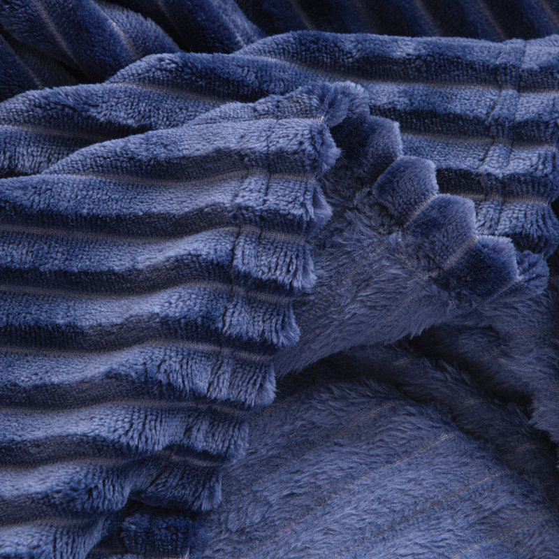 Couverture unie, Double / Grand, Bleu marine