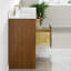 Ensemble de meuble-lavabo double 60 po en noyer avec dessus en pierre d'ingénierie Arabescato et lavabos sous-comptoir en porcelaine Belfield