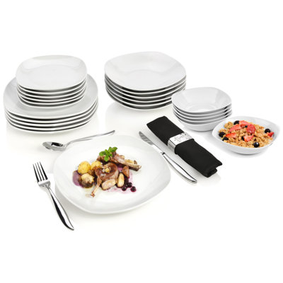 Aloma 24 Piece Dinnerware Set, Service for 6
