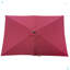 Parasol d'extérieur imperméable 6 x 9 pi avec manivelle et bouton poussoir inclinable-1491699522