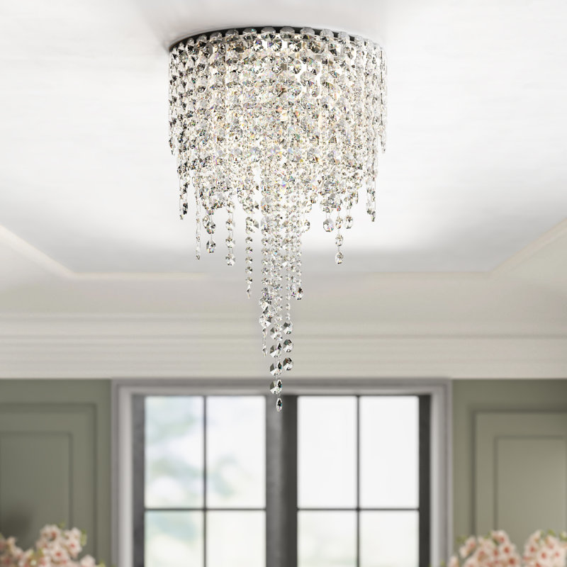 Chantant 4 - Light Flush Mount, 23.5" H x 14" W x 14" D, Heritage Handcut, 110 V