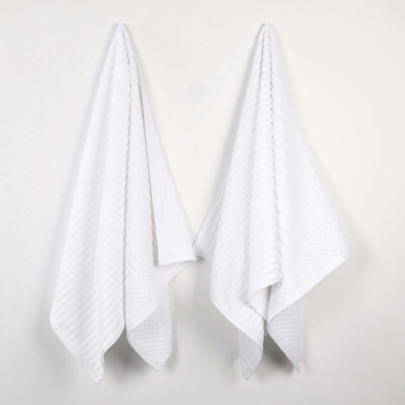 Ensemble de draps de bain Ruvins, Blanc