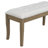 TREXM 6-Piece Farmhouse Dining Table Set, Rectangular Trestle Table And 4 Upholstered Chairs & Bench For Dining Room-1911140789