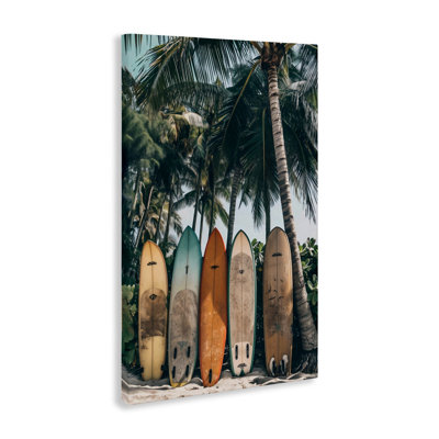 Vintage Surfboard Lineup Canvas, design by LSR Design Studio
