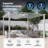 Florence  Aluminum Pergola in Powder-Coated Finish with Adjustable Canopy-194193799-136171007