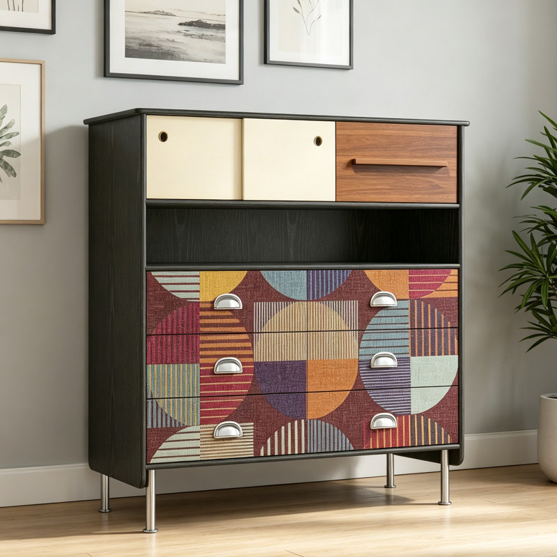 French Retro Simple Style Accent Cabinet