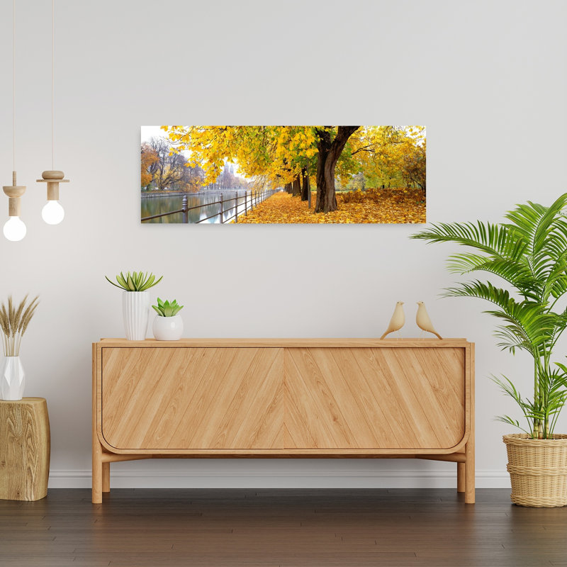 Paysage d'automne à Munich, Allemagne, H 36 po x l 12 po