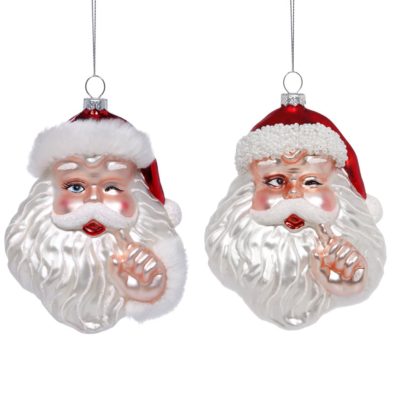 Naughty And Nice Santa - ensemble de 6 5 pouces