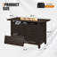 Jalice Steel Propane Outdoor Fire Pit Table-548045135