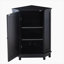 Armoire de rangement noire en coin Triangle-1667704626