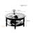 Black Walnut Double - Tier Round Table
