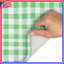 Tapis de bain vert et blanc à motif vichy-454792880