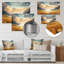 «Pastel Flowerfield Clouds Over Mountain River», art mural fleurs-2090798504-2090798550