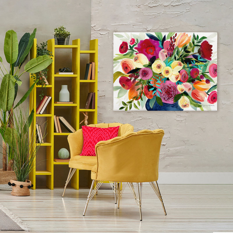 «Morning Joy Bouquet Canvas», conception par Suzanne Allard, H 36 po x l 48 po