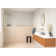 Solaris 40 in. x 78 in. Fully Frameless Radius Single Fixed Shower Panel