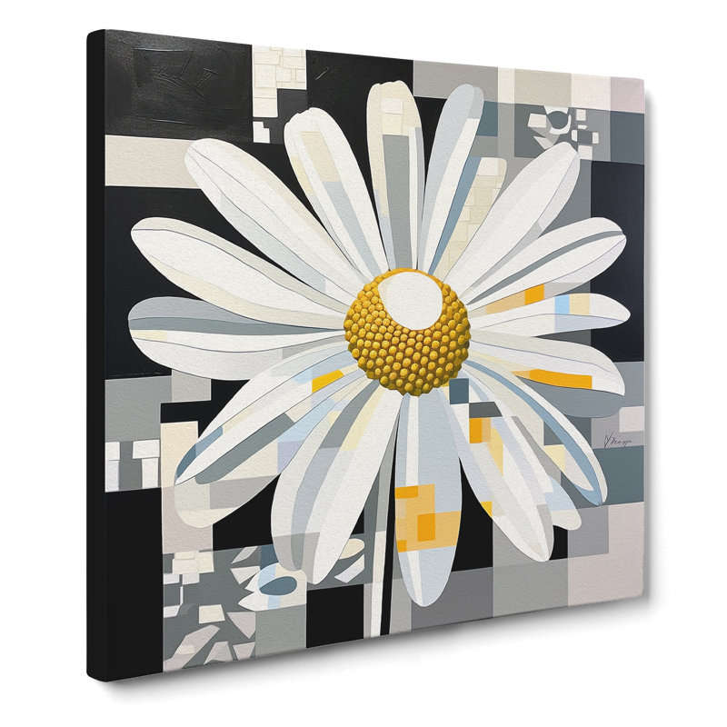 Daisy Constructivism No.1 - Wrapped Canvas, 50cm H x 50cm W x 3cm D