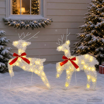Christmas Reindeer LED Light-Up Reindeer Decoration USB
