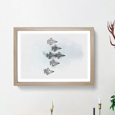 U.S. Air Force Thunderbird Jets in Abstract - Picture Frame Graphic Art Print