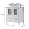 Photo inspiration: Fresh Look at Ebern Designs Byrl 30 Modern Free Standing Vessel Single Bathroom