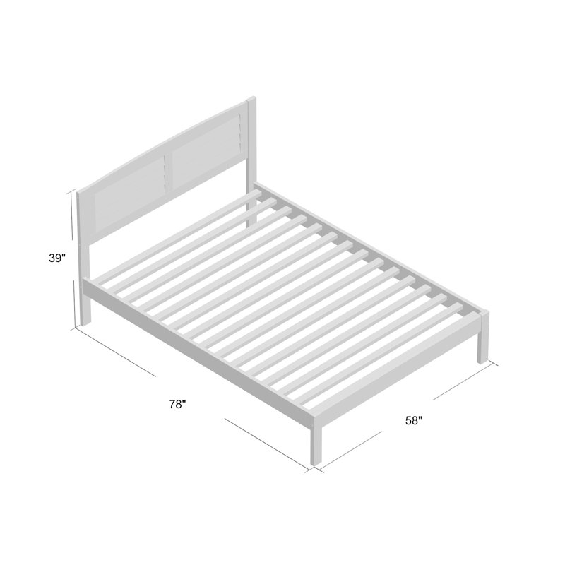 Hagen Solid Wood Platform Bed by Sunside Sails, Full