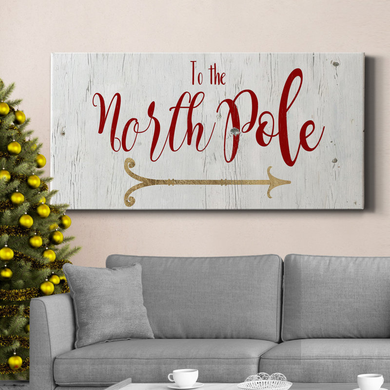 Toile tendue avec châssis North Pole Premium - prête à être accrochée, H 24 po x l 12 po x P 1 po